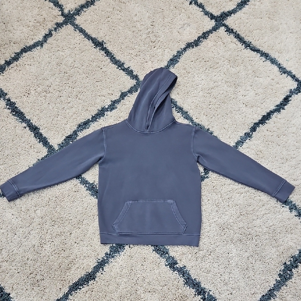 Big Kids Wonder Nation Washed Out Blue/Charcoal Hoodie